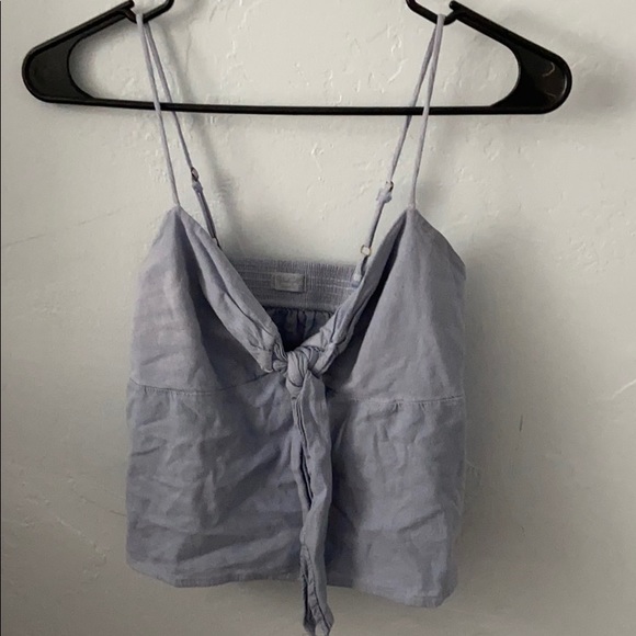HP🎉 Brandy Melville blue tie tank top - Picture 2 of 4